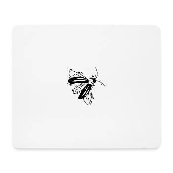 Abeille - Tapis de souris (format paysage) - blanc - Devant