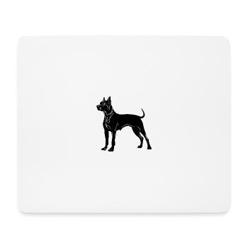 Pit Terrier Dog Icon - Mouse Pad (horizontal) - white - Front