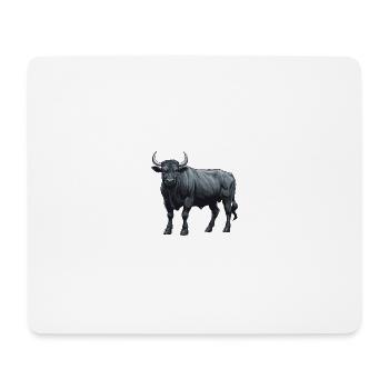 Taureau Animal Taureau - Tapis de souris (format paysage) - blanc - Devant
