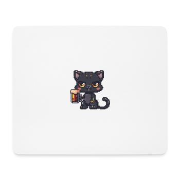Panther Beer Pixel - Mouse Pad (horizontal) - white - Front