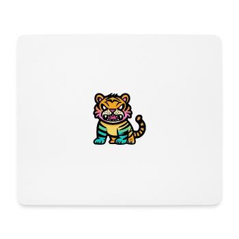 Tiger Halloween Animal - Mouse Pad (horizontal) - white - Front
