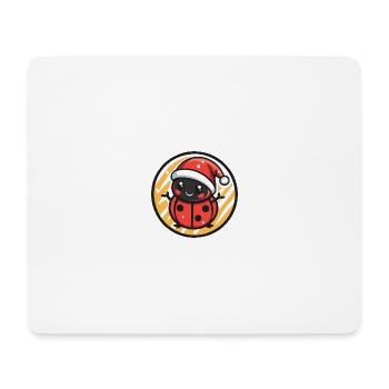 Coccinelle Noël Noël - Tapis de souris (format paysage) - blanc - Devant