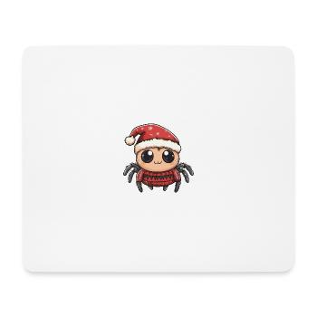 Tarantula Weihnachten Comic - Mousepad (Querformat) - Weiß - Vorne