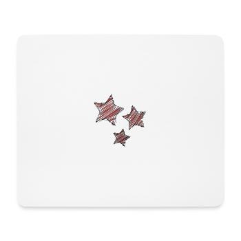 WEIHNACHTEN. FROHE WEIHNACHTEN. STERN. FROHE WEIHNACHTEN - Mousepad (Querformat) - Weiß - Vorne