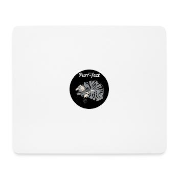 Chat Dormant Purr-Fect - Tapis de souris (format paysage) - blanc - Devant
