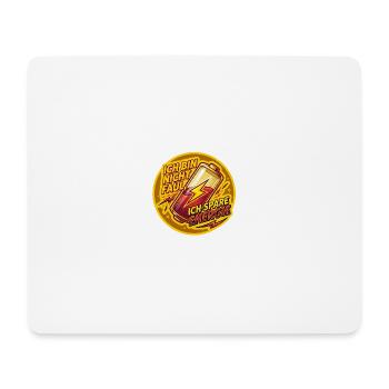 Ich spare Energie Aufdruck - Mousepad (Querformat) - Weiß - Vorne