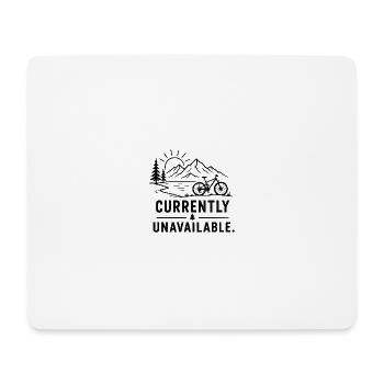 Bergbike Momentan Ausverkauft - Mousepad (Querformat) - Weiß - Vorne