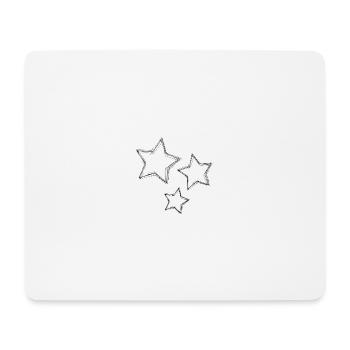 STERN. STERN. STERNE. FEST. JAHRESTAG. WEIHNACHTEN - Mousepad (Querformat) - Weiß - Vorne