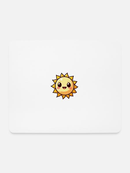 Sonne - Mousepad (Querformat) - Weiß