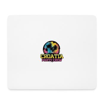 Croatia Party Crew Team - Mouse Pad (horizontal) - white - Front