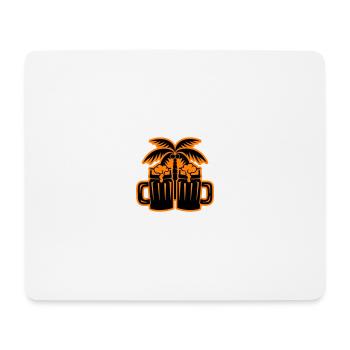 Beer Beach Palm Trees Island - Tapis de souris (format paysage) - blanc - Devant