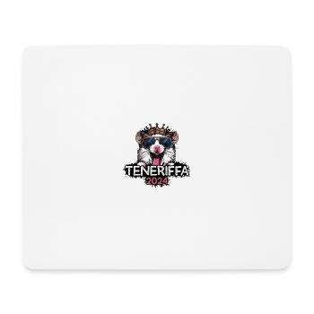 Teneriffa 2024 Party Hamster - Mousepad (Querformat) - Weiß - Vorne