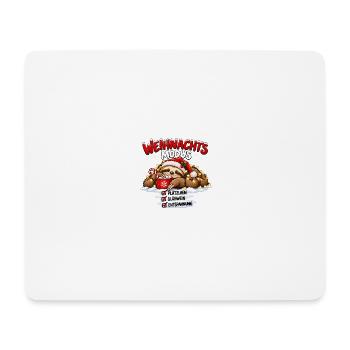 Weihnachtsmodus – Plätzchen Glühwein Entspannung - Mousepad (Querformat) - Weiß - Vorne