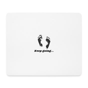 Continuer... - Tapis de souris (format paysage) - blanc - Devant