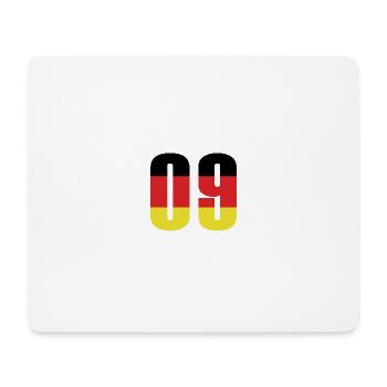 9 Zahl Deutschland Trikot - Mousepad (Querformat) - Weiß - Vorne
