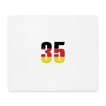 35 Number Germany Jersey - Mouse Pad (horizontal) - white - Front