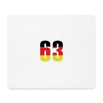 63 Number Germany Jersey - Mouse Pad (horizontal) - white - Front
