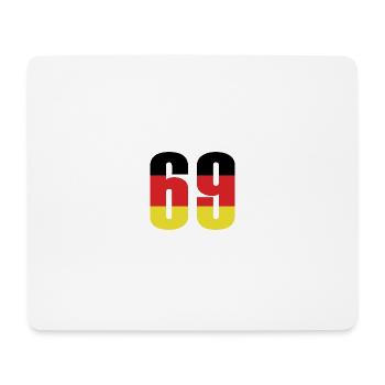 69 Number Germany Jersey - Mouse Pad (horizontal) - white - Front
