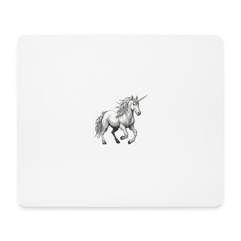 Bête licorne - Tapis de souris (format paysage) - blanc - Devant