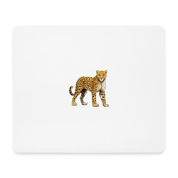 Guépard - Tapis de souris (format paysage) - blanc - Devant