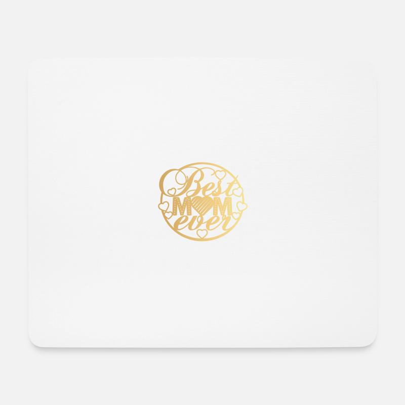 Best mom 9 - Mousepad (Querformat) - Weiß