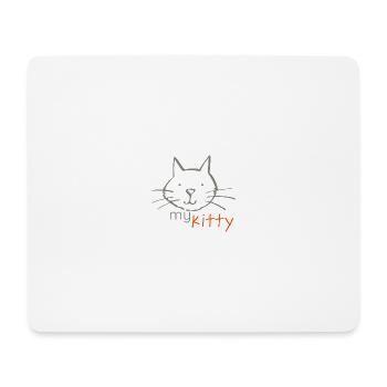 Un dessin de chat - Le mignonLogo - Tapis de souris (format paysage) - blanc - Devant