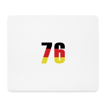 76 Number Germany Jersey - Mouse Pad (horizontal) - white - Front