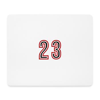 Maillot 23 Années - Tapis de souris (format paysage) - blanc - Devant