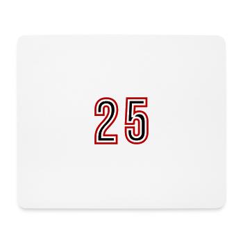 Maillot 25 Années - Tapis de souris (format paysage) - blanc - Devant