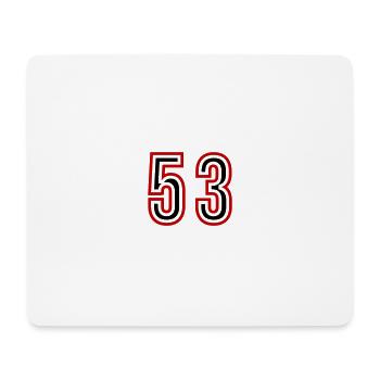 Maillot 53 Années - Tapis de souris (format paysage) - blanc - Devant