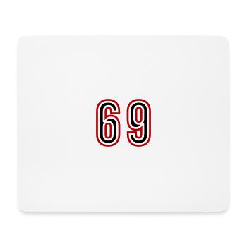 69 Number Years Jersey - Mouse Pad (horizontal) - white - Front