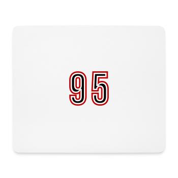 95 Number Years Jersey - Mouse Pad (horizontal) - white - Front