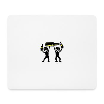 Enterrement de vie de garçon Beer Stick Figure - Tapis de souris (format paysage) - blanc - Devant