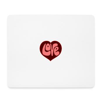 Love heart design by Cean - Mouse Pad (horizontal) - white - Front