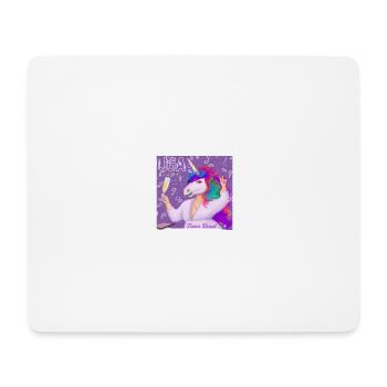 JGA Einhorn Team Braut - Mousepad (Querformat) - Weiß - Vorne