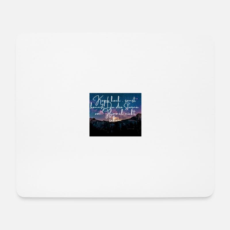 Kopf hoch - Mousepad (Querformat) - Weiß