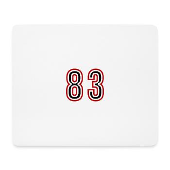 83 Number Years Jersey - Mouse Pad (horizontal) - white - Front