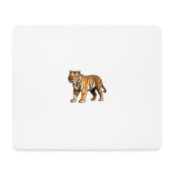 Tiger Animal - Mouse Pad (horizontal) - white - Front