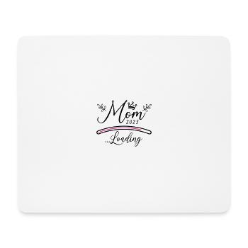 Mama 2025 Loading Mom Spruch - Mousepad (Querformat) - Weiß - Vorne