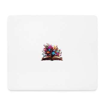 Circle of Beech Flowers - Mouse Pad (horizontal) - white - Front