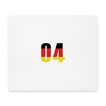 Maillot de l’Allemagne à 4 numéros - Tapis de souris (format paysage) - blanc - Devant