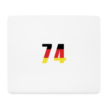 74 Number Germany Jersey - Mouse Pad (horizontal) - white - Front