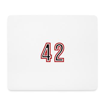 Maillot 42 Années - Tapis de souris (format paysage) - blanc - Devant