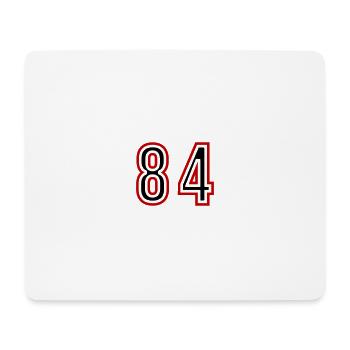 84 Number Years Jersey - Mouse Pad (horizontal) - white - Front