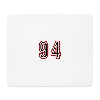 94 Number Years Jersey - Mouse Pad (horizontal) - white - Front
