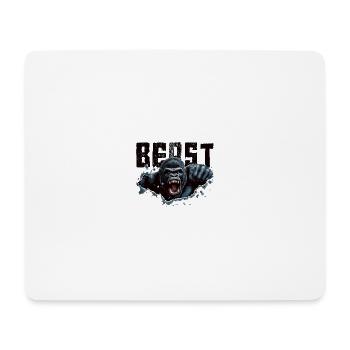 Gorilla Beast - Mousepad (Querformat) - Weiß - Vorne