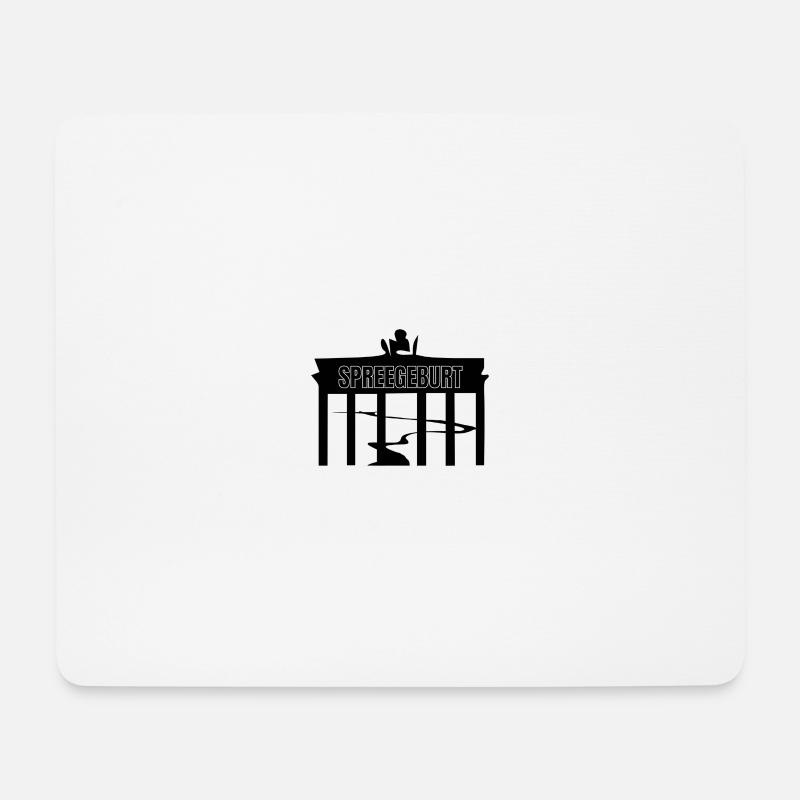 Spreegeburt - Mousepad (Querformat) - Weiß