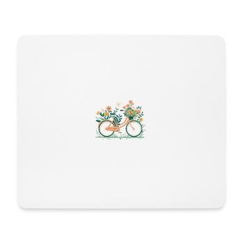 Sweet Adventure Flower Wheel Tour 9 - Mouse Pad (horizontal) - white - Front