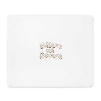 Duftbaum mit Hubraum - Mousepad (Querformat) - Weiß - Vorne