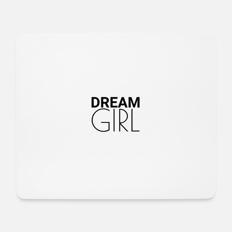 Dream Girl - Black - Mousepad (Querformat) - Weiß